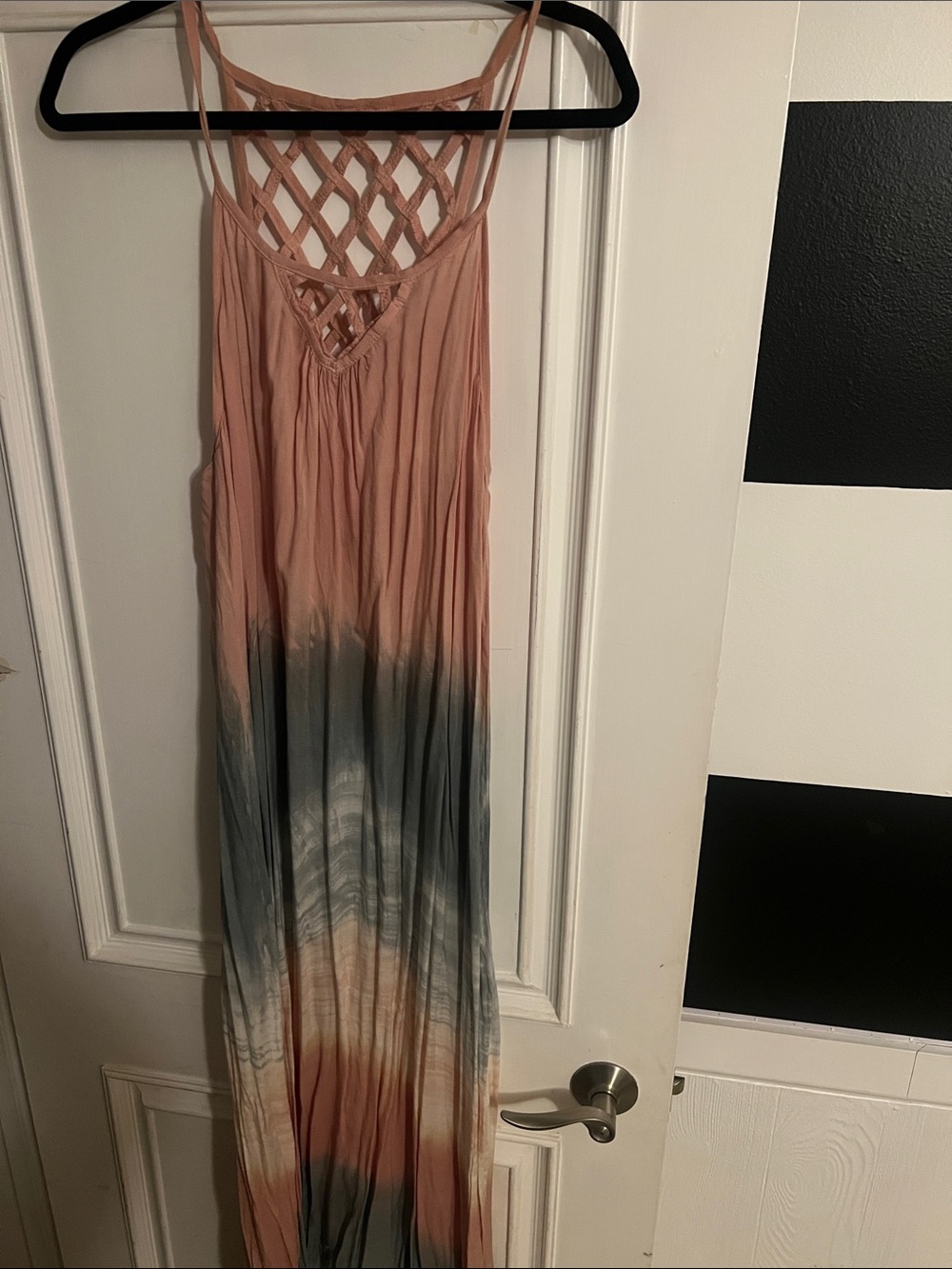 Tiare Hawaii Rose Pink Ombre Maxi Dress with Lattice Back
